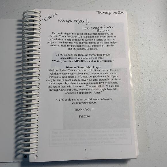 CYFC Cookbook Catholic Churches Kansas Louisiana 2009 various authors - Picture 3 of 13